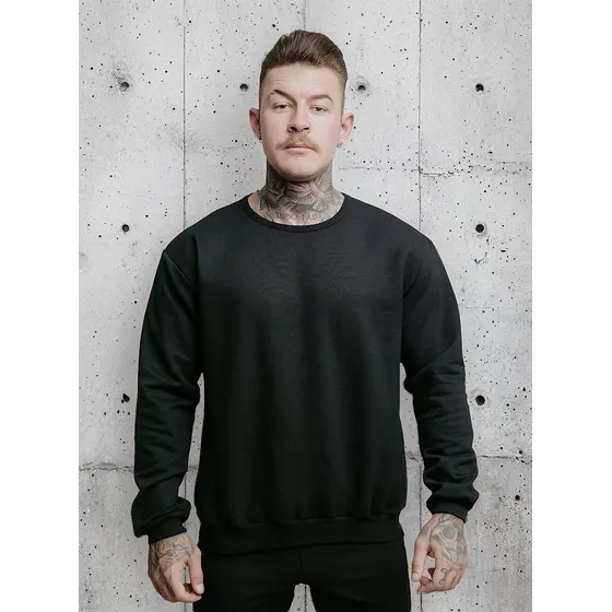 Blusa Moletom Gola Careca Liso Básico Premium Várias Cores