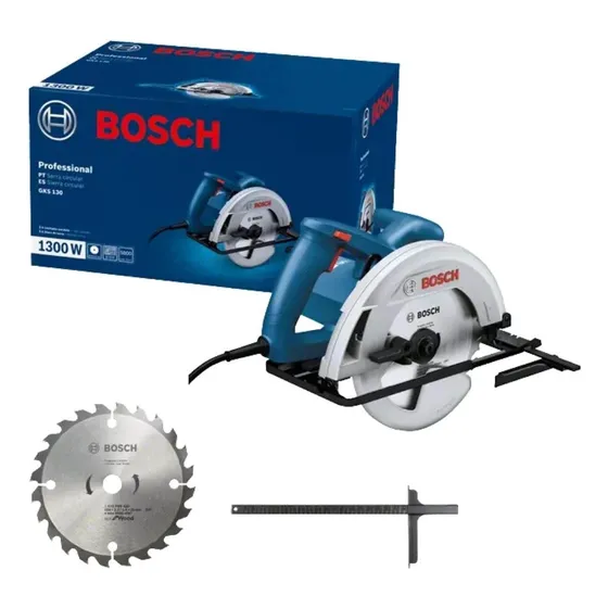 Sierra Circular Mano 1300w Bosch P/madera 185mm +hoja Y Guía