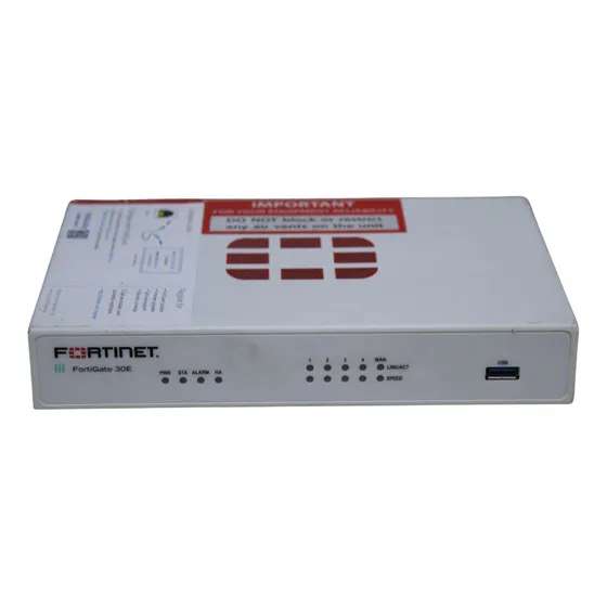 Firewall Fortinet Fortigate 30e Sem Licença E Fonte Seminovo