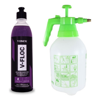 Kit Lava-auto V-floc 500 Ml Vonixx + Pulverizador Kit Lava-auto V-floc 500 Ml Vonixx + Pulverizador