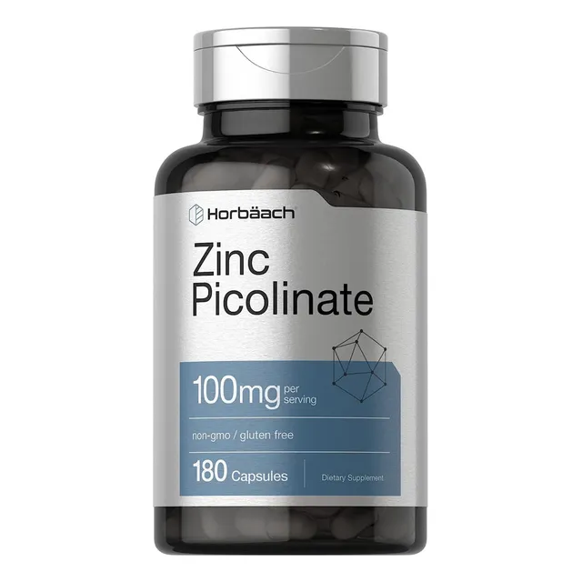 Horbaach - Zinc Picolinate 100 Mg X 180 Caps Sabor Neutro