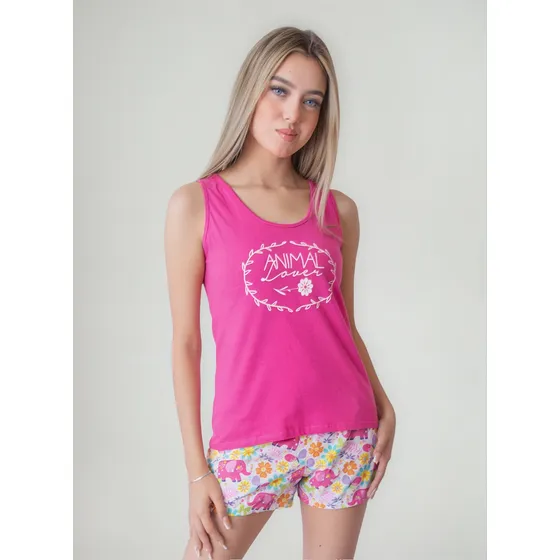 Pijamas Mujer Boxer Algodón Talla Gr Varios Diseños