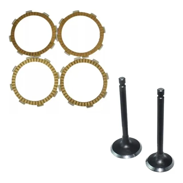Discos Clutch Yamaha Ybr 125 Esd Modelo Nuevo + Valvulas