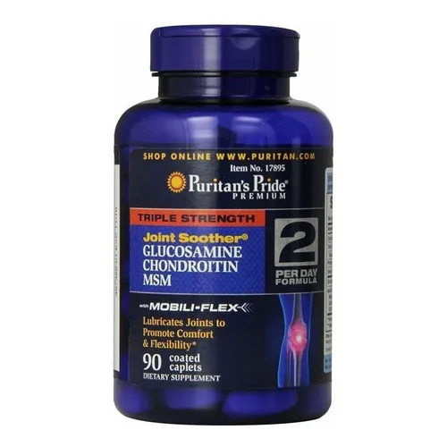 Glucosamina Chondroitin Msm Puritan's Pride - 90 Tabletas Sabor Sin sabor