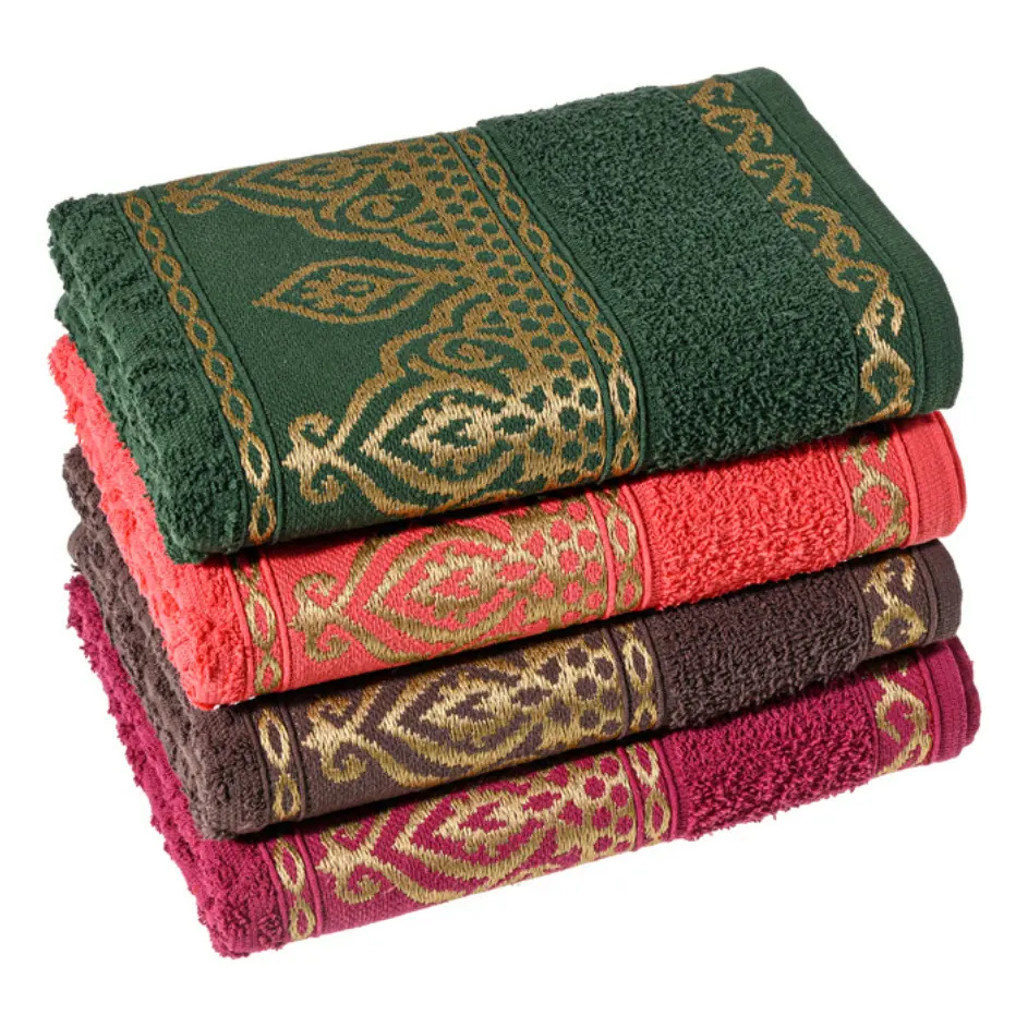 Kit 4 Toalha Rosto Algodão 330g/m2 Luxo Laune Haus Cores Sortidas