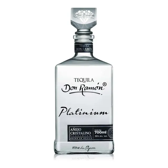 Tequila Don Ramón Añejo Cristalino Platinium 700ml