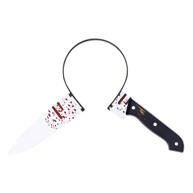 Cintillo Cuchillo Con Sangre Falso Halloween Cosplay