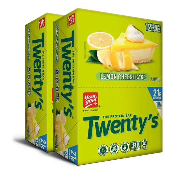 Suplemento Barra Proteína Twenty's Lemon Cheesecak - Pack X2