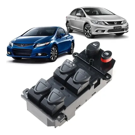 Botão Vidro Elétrico Motorista New Civic 2008 2009 2010 2011