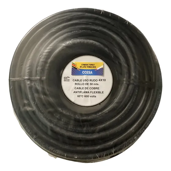  Uso Rudo 4x10   Cobre 100%  1 Rollo 50 Mts.