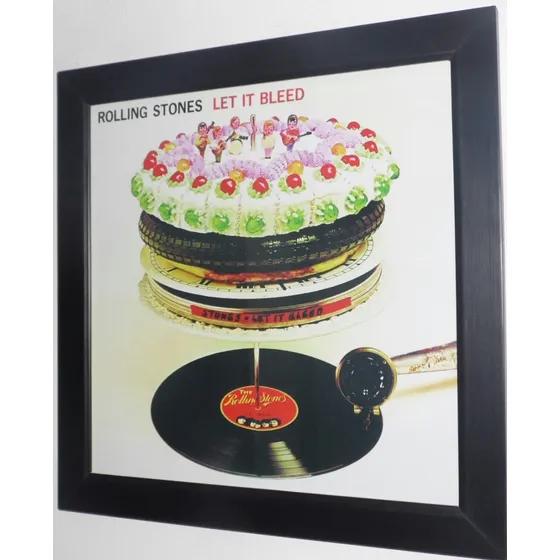 Quadro Rolling Stones Lp Let It Bleed Quadro Capa De Disco
