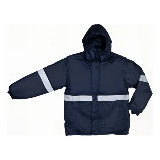 Campera Trucker Azul / Negro Con Reflectivos Ropa De Trabajo