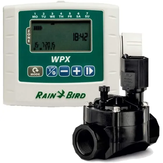 Programador A Batería (pila9v) De Riego Rain Bird + Válvula.