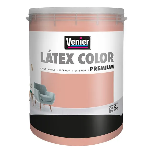Látex Color Venier Interior/exterior | +14 Colores | 4lt