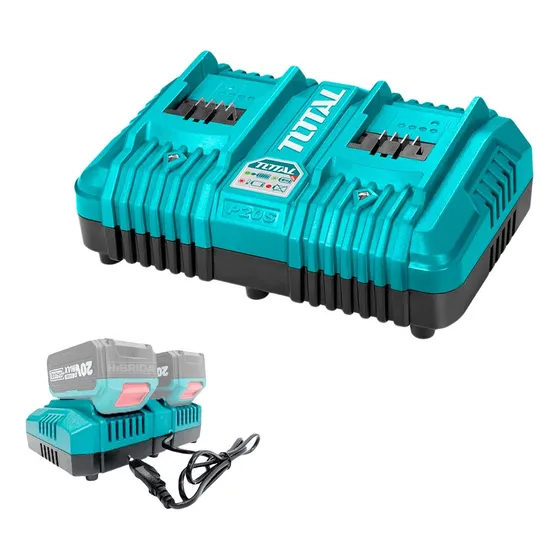 Cargador Doble 4ah Total Para Baterías Multiherramientas 