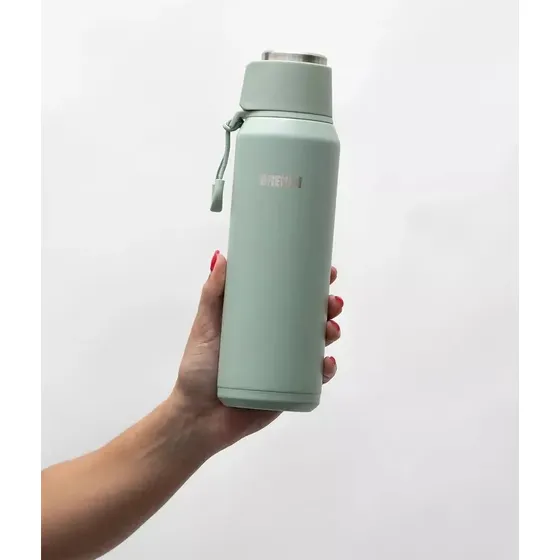 Termo 600ml Pico Cebador Acero Inoxidable Bremen Verde