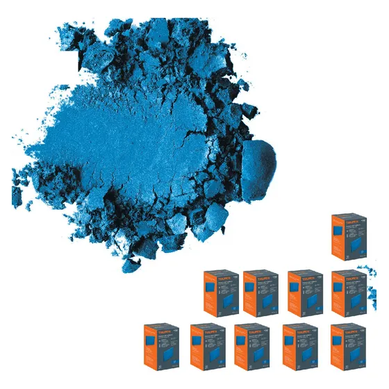 Kit 10 Cajas De Pigmento Azul Para Cemento, 1 Kg C/u 103267