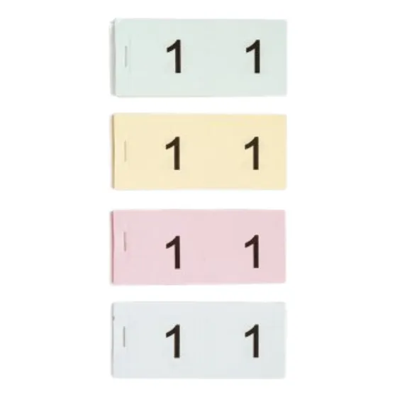 Pack De 10 Blocks De Números Grandes Dobles, 100 Números
