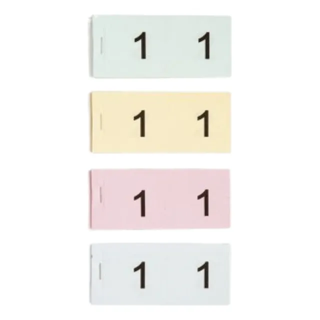 Pack De 10 Blocks De Números Grandes Dobles, 100 Números