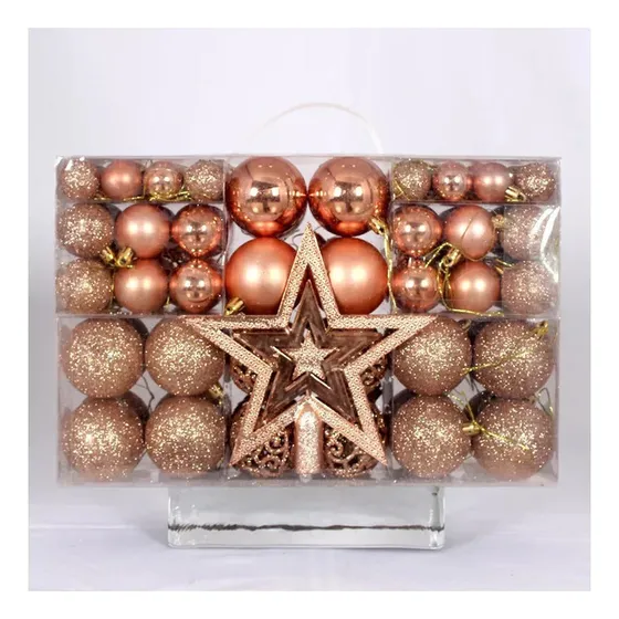 Xc Pacote De Esferas De Decoração De Natal Em Formato De