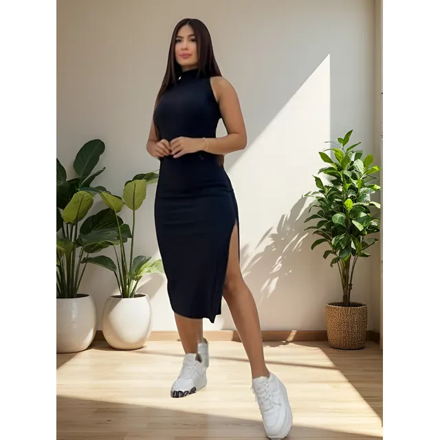 Vestidos Para Damas Tela Acanalada
