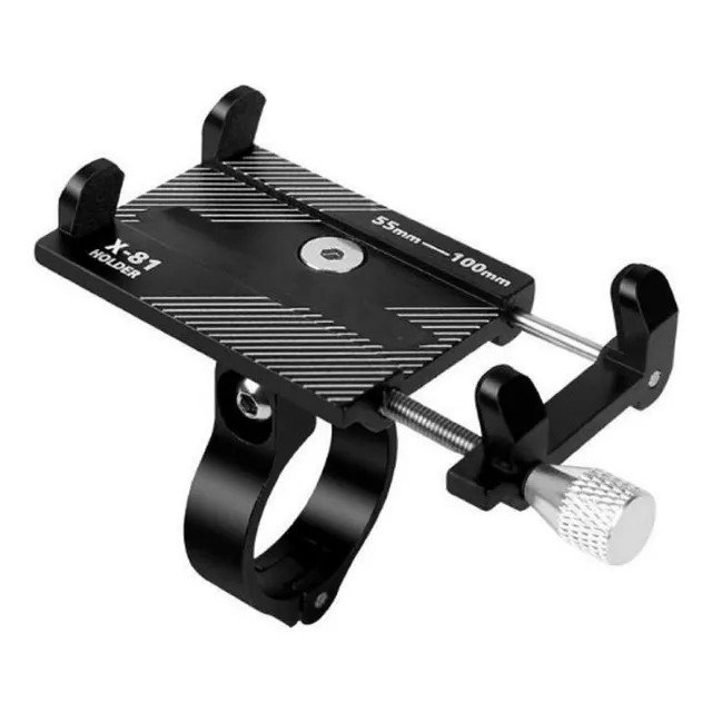 Soporte Gub Aluminio Para Celular Porta Celular Moto O Bici Color Negro