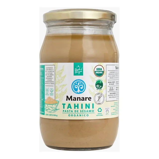 Tahini orgánico 330g (pasta De Sésamo)