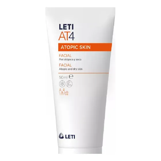 Leti At4 Crema Facial Emoliente Para Piel Atópica 50ml