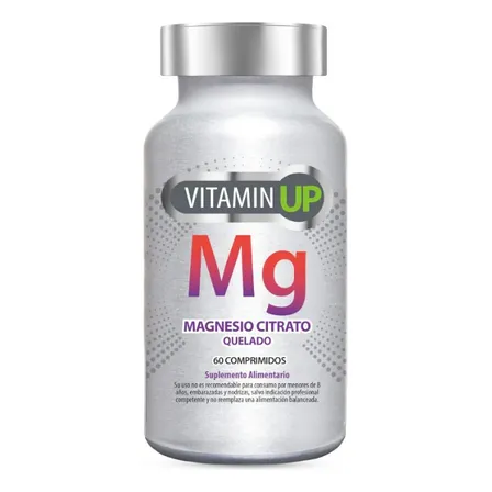 Magnesio Quelado 400mg (60 Comprimidos) Vitamin Up Sabor Sin sabor