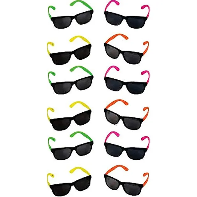 Gafas De Sol Estilo Fiesta De Rhode Island Novelty Neon 80 C