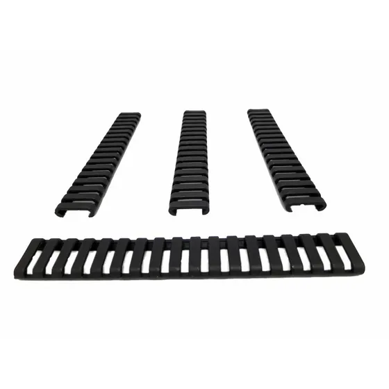 Cubre Rieles Tácticos  Modelo Ladder Escalera Negro 4 Piezas
