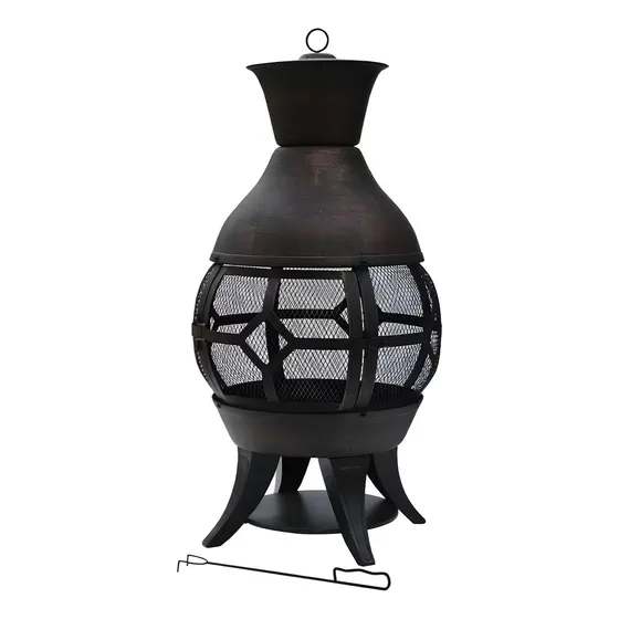 Fogata Chimenea De Hierro Fundido De 20 Pulgadas Resistente