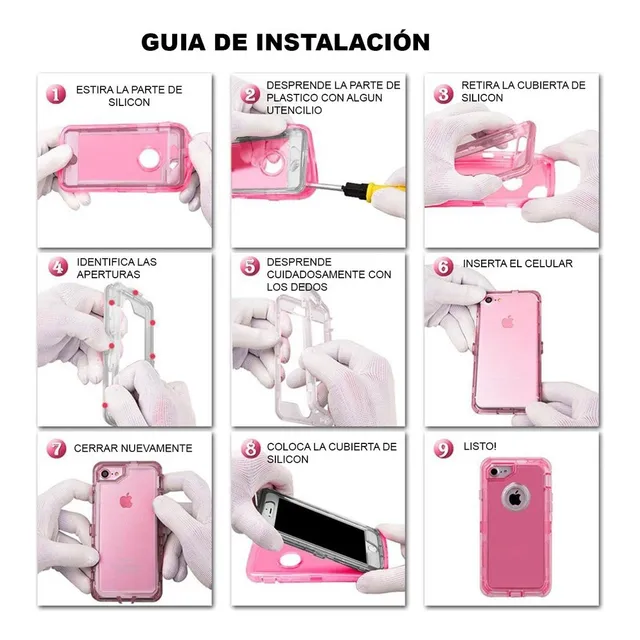 . Funda Case Uso Rudo 360 For iPhone 12 11 Pro X Xr 8 Plus 7