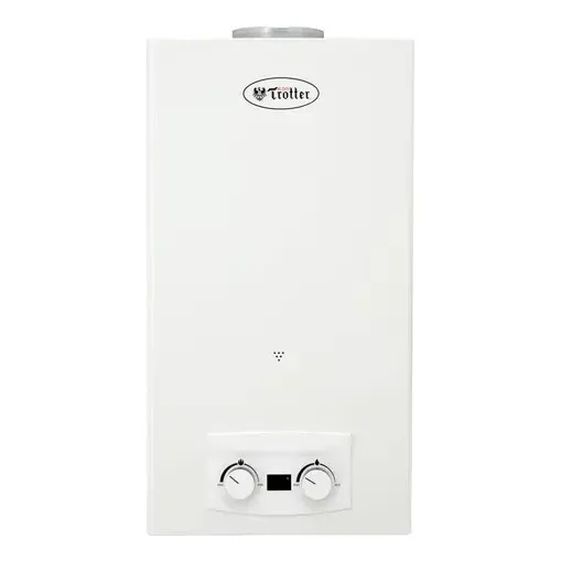 Calefont Ionizado Tiro Natural 5lt Gn Atmd Albin Trotter Blanco Gn