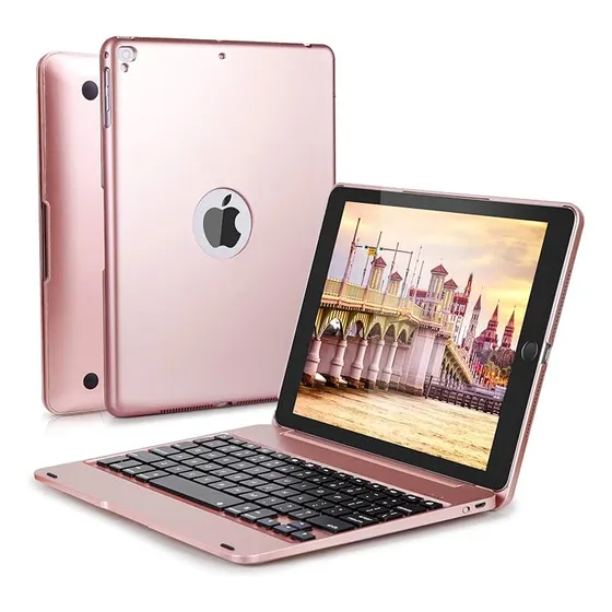 Funda Con Teclado Bluetooth Inalámbrico Para iPad De 5ª-6ª