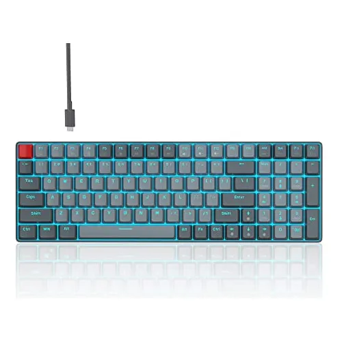 Magegee 100 Teclas Wired Mechanical Gaming Keyboard, D3nmc