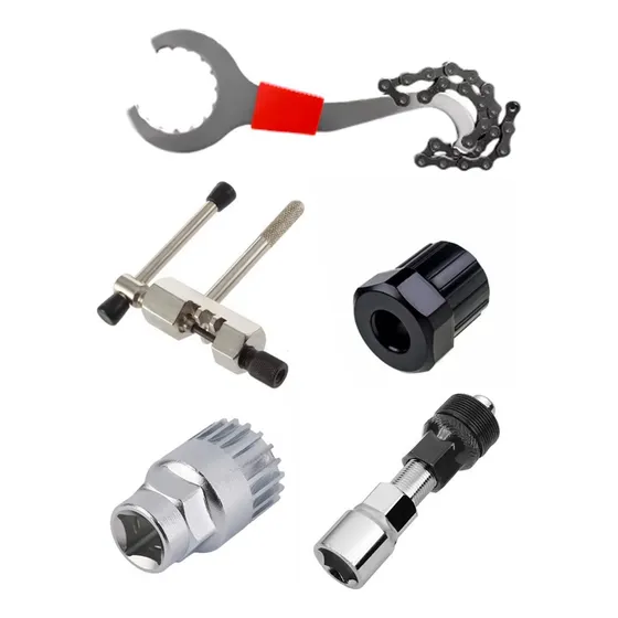 Kit Extractor Casette-bielas-pacha Y Cadena De Bicicleta