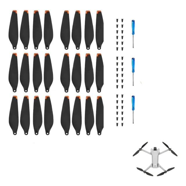 Hélices Para Dji Mini 3 -- 24 Piezas ( 3 Cambios Completos )