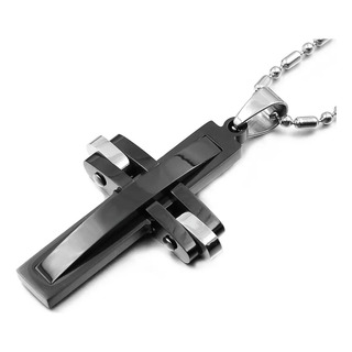 Collar Para Hombre Acero Inoxidable Cruz Collar Para Hombre Acero Inoxidable Cruz