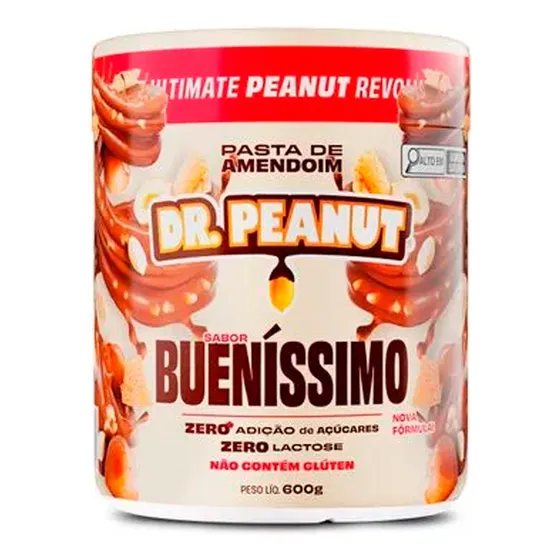 Pasta De Amendoim Com Whey Protein - 600g - Dr. Peanut