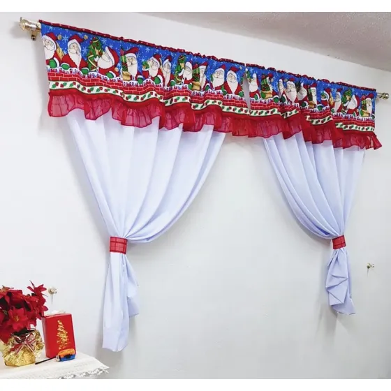 Cortina Edición Navideña, Para Recámara, Sala Y Comedor