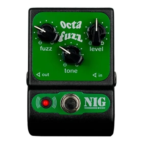 Pedal Nig Octa Fuzz Poc Cor Verde
