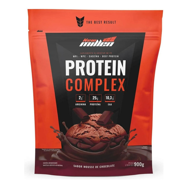 Suplemento En Pó New Millen Premium Proteínas Sabor Mousse De Chocolate X 900g Suplemento En Pó New Millen Premium Proteínas Sabor Mousse De Chocolate X 900g