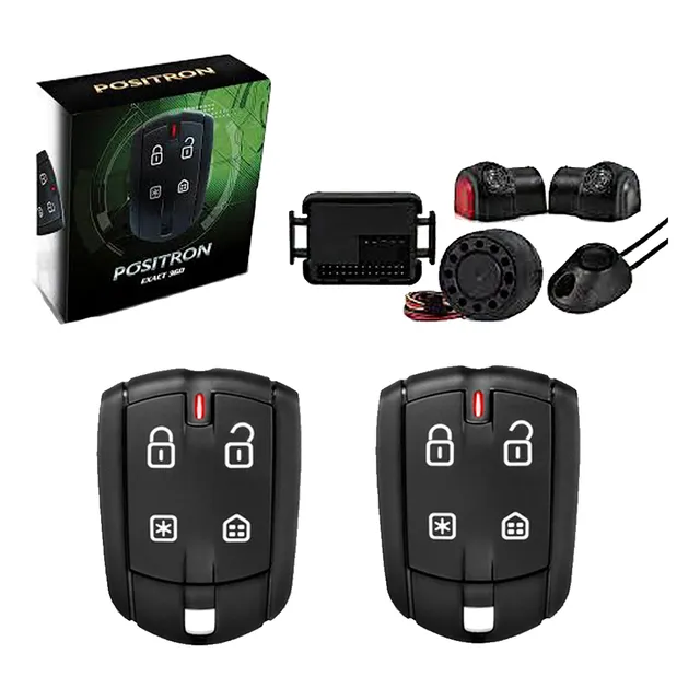 Alarma Auto Volumetrica Sirena Luces Positron (pst) Ex Us Comanda Cierre Centralizado De Todo Tipo Zuk