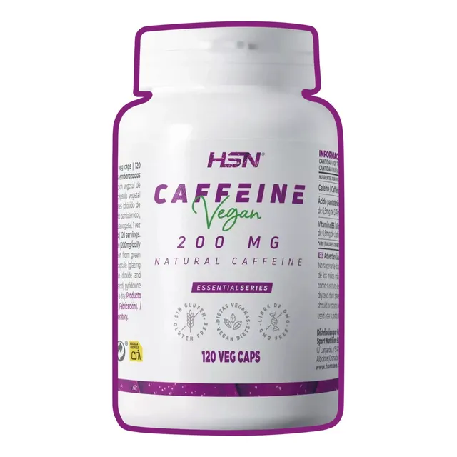 Cafeina Natural 200mg 120 Capsulas Hsn