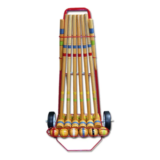 Juego Croquet Croket Chico 6 Palos 72cm En Carrito Envíos!!