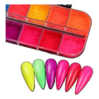 Purpurina Explosiva Para Uñas Glow Glitter 2pcs Purpurina Explosiva Para Uñas Glow Glitter 2pcs