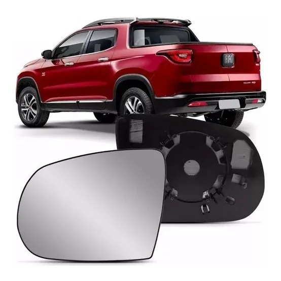 Lente Espelho Retrovisor Fiat Toro - Com Base
