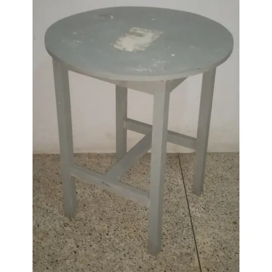 Mesa De Madera Redonda Usada