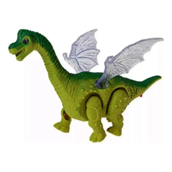 Dinossauro Braquiossauro A Pilha Que Anda C/ Asas Luz E Som